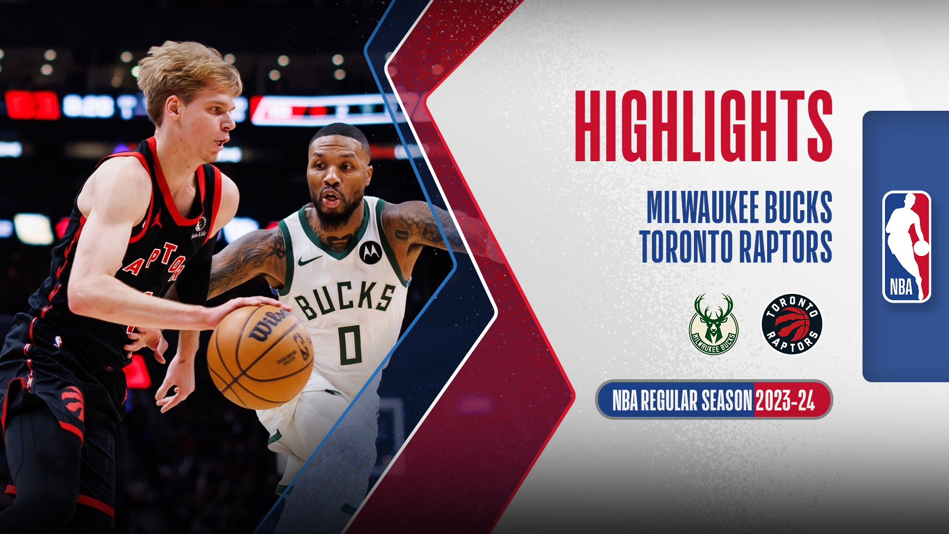 Milwaukee Bucks Toronto Raptors Highlights