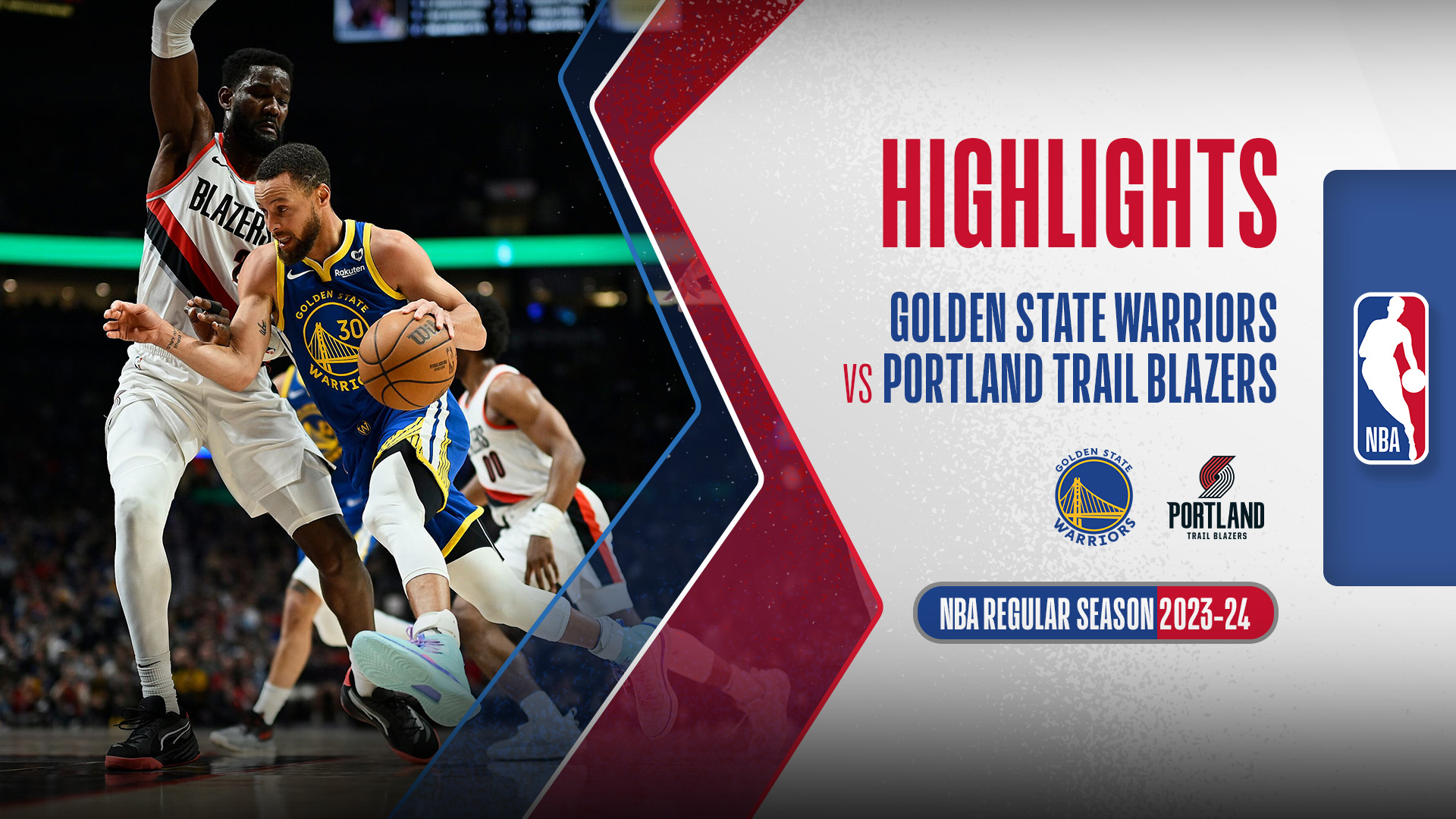 Golden State Warriors Portland Trail Blazers Highlights 12/4