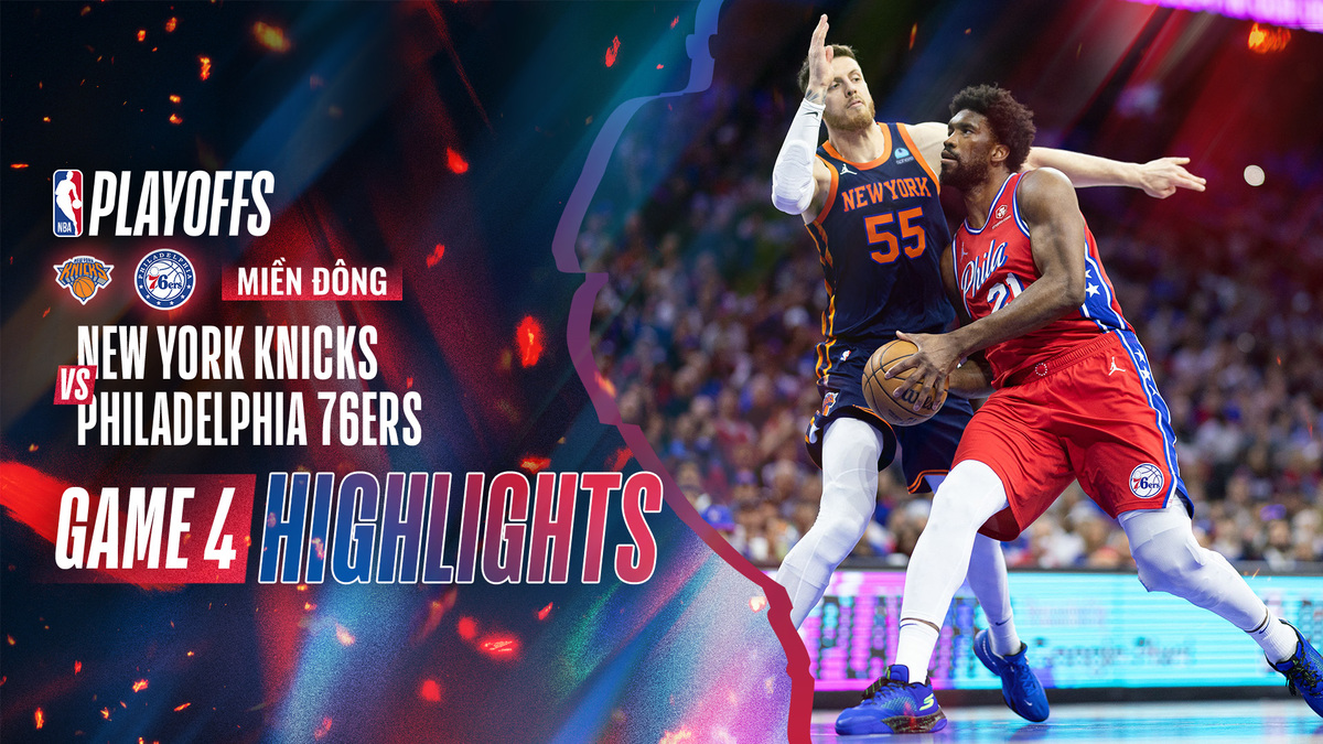 New York Knicks - Philadelphia 76ers Highlights 29/4 Game 4 - NBA ...