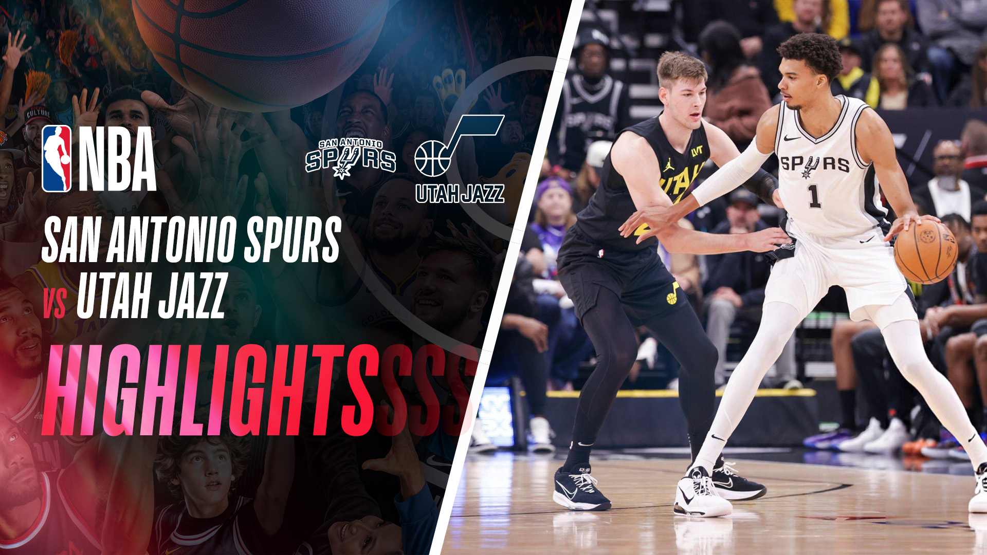 San Antonio Spurs - Utah Jazz Highlights 1/11