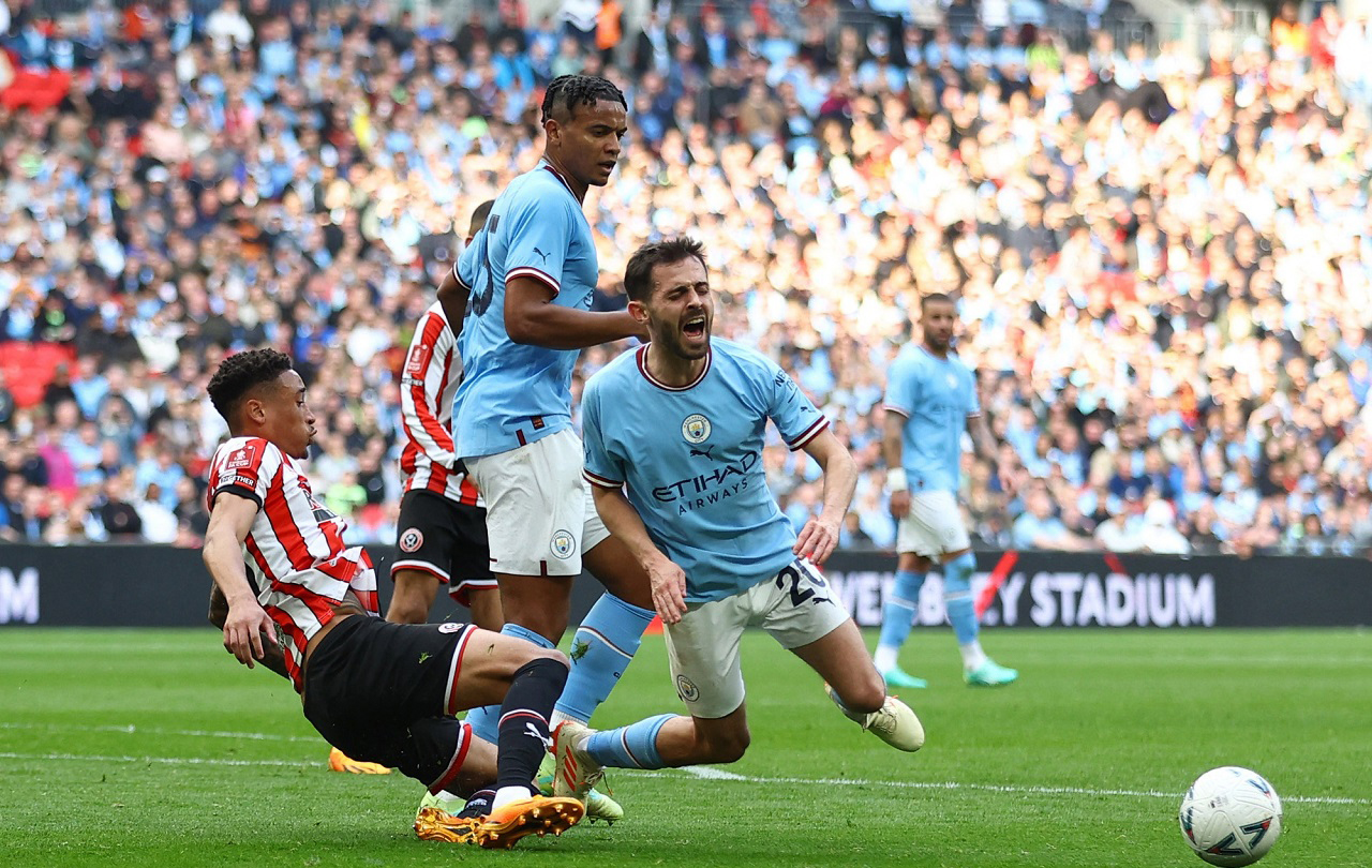Man City với Sheffield United