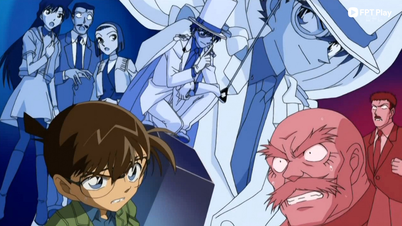 Phim Conan Tập 356: Kaitou Kid và màn trình diễn đi trên không trung