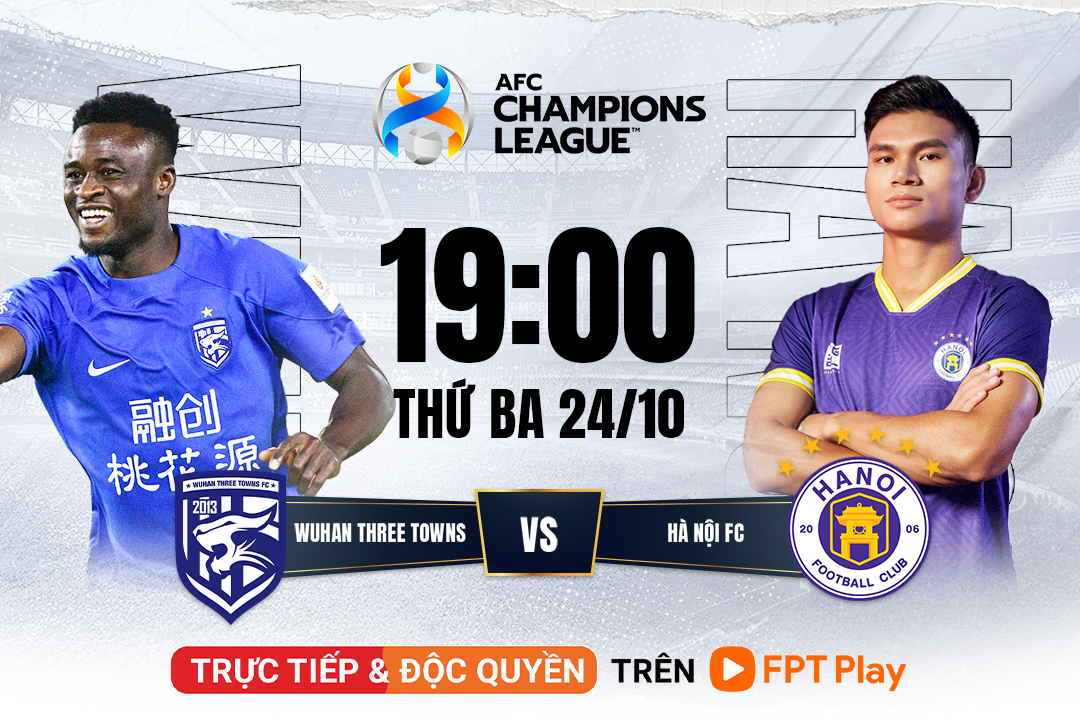 Trực tiếp AFC Champions League: Hà Nội FC