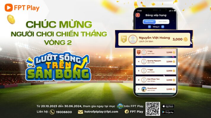 Người Chiến Thắng Lướt Bóng Trên Sân Bóng