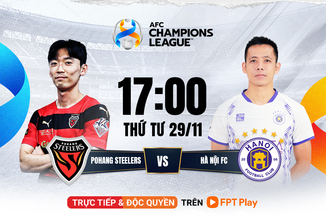 Trực Tiếp Hà Nội FC - Pohang Steelers