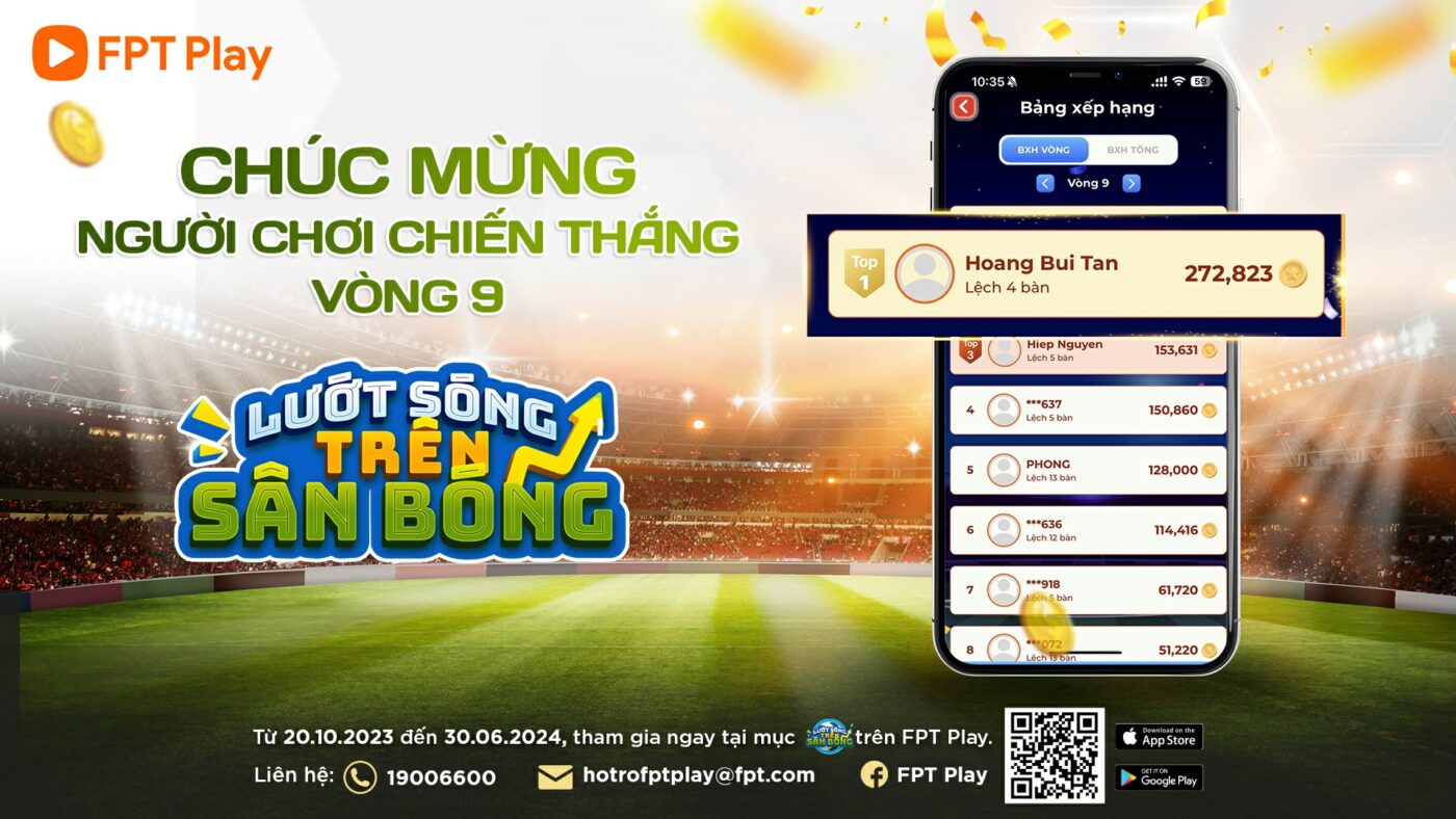 Lướt Sóng Trên Sân Bóng Vòng 9