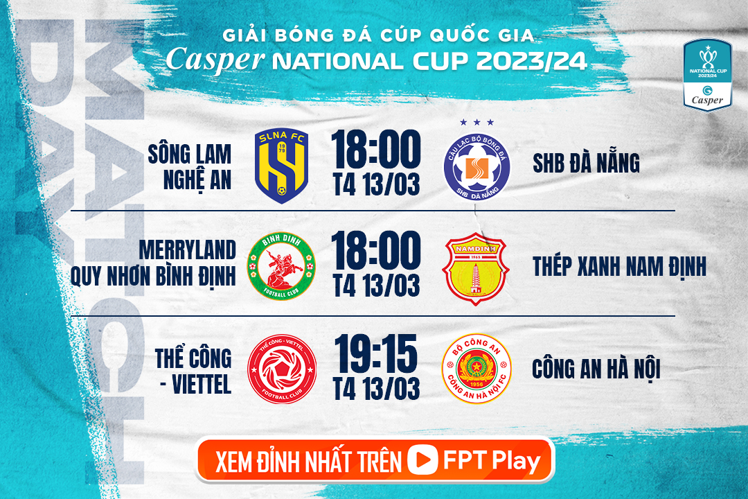 Cúp Quốc gia Casper 2023/24 ngày 13/03