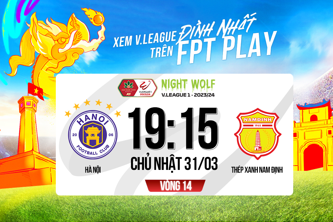 Trực tiếp Hà Nội FC - Thép Xanh Nam Định