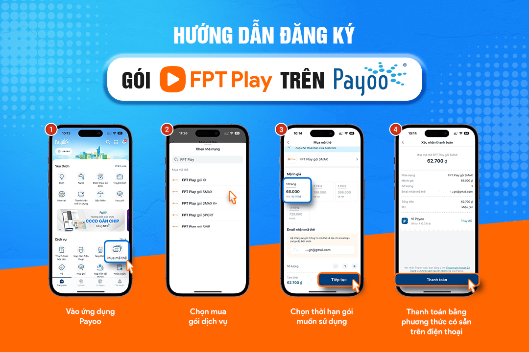 Đăng ký Gói FPT Play Trên Payoo