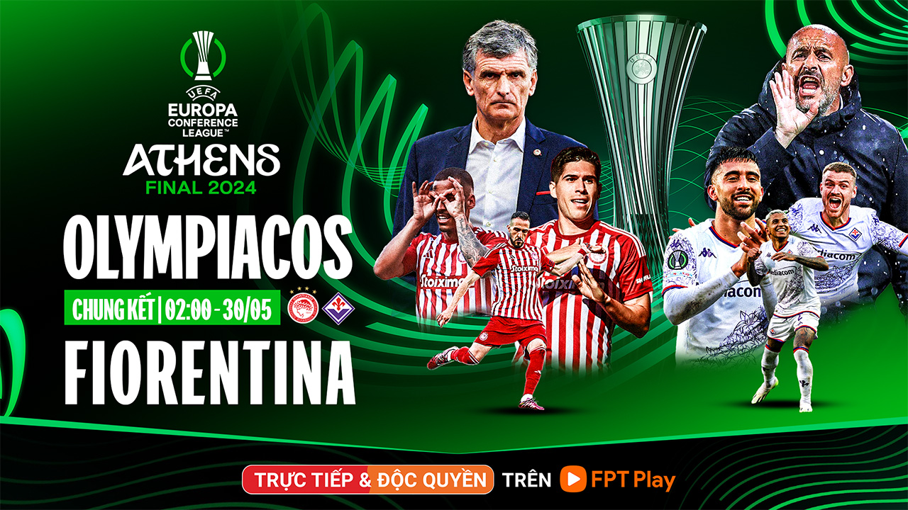 Olympiakos vs Fiorentina tại Chung Kết C3 tại