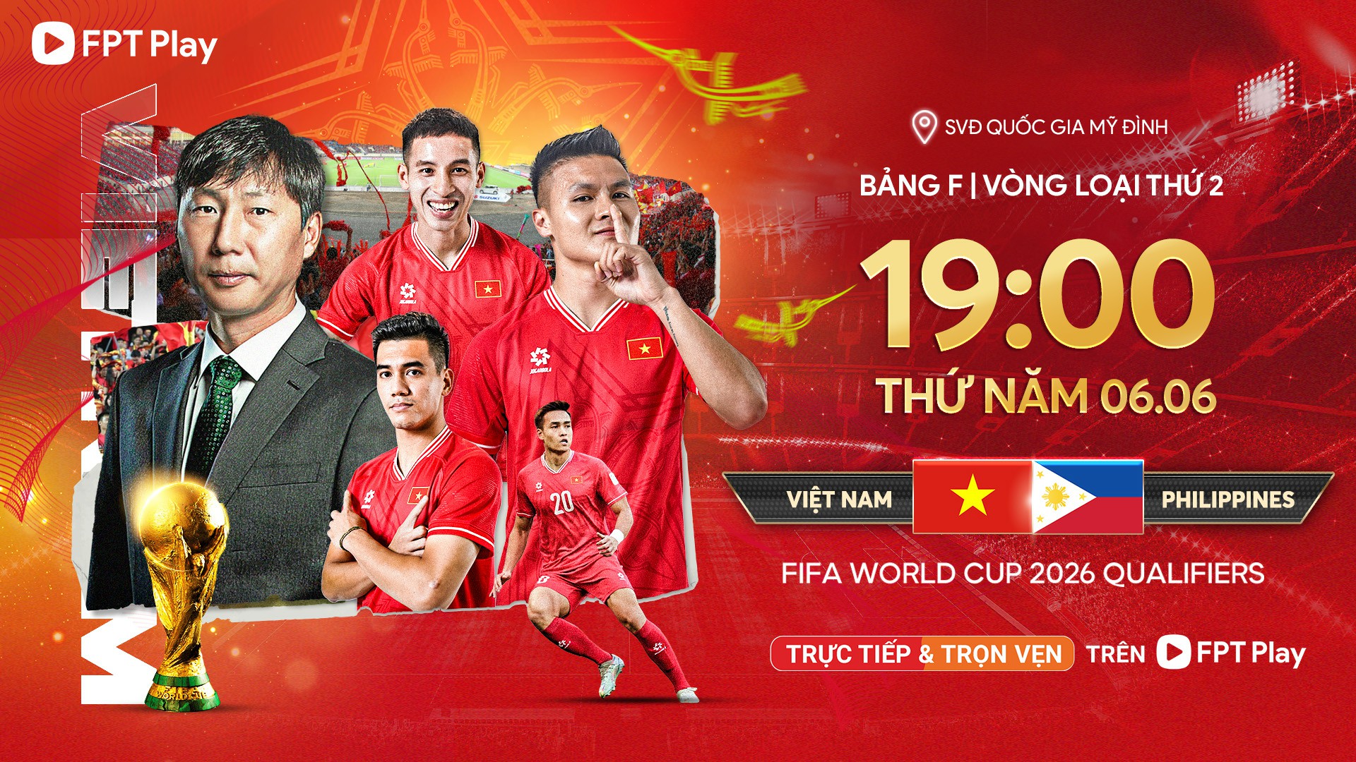 Trực tiếp ĐT Việt Nam vs ĐT Philippines