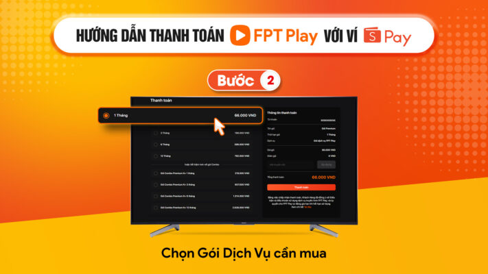hướng dẫn thanh toán FPT Play